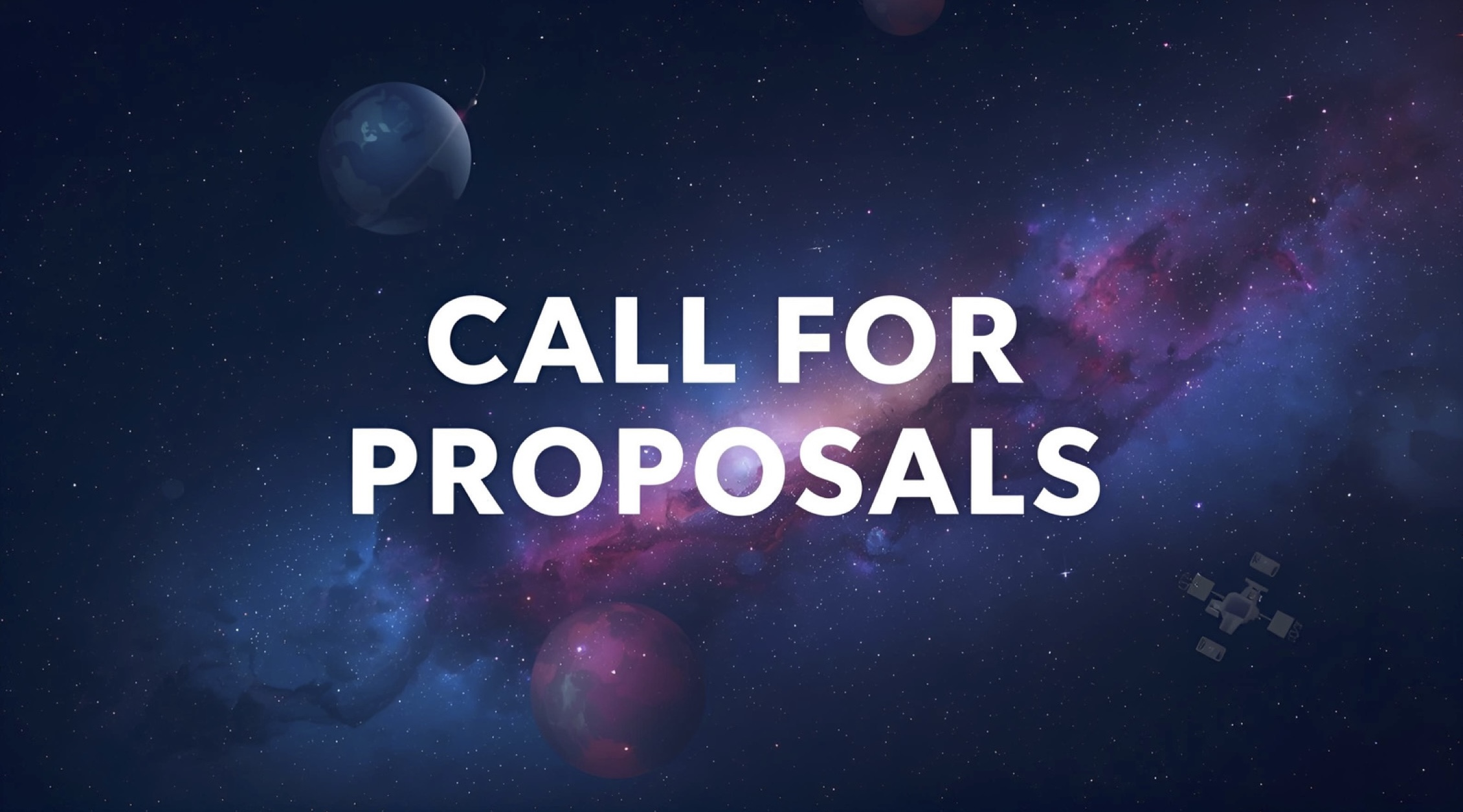 Call for proposals