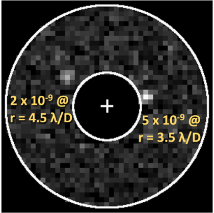 Coronagraph Instrument OS11 (2022) single roll no-MUF simulation (Credit: J. Krist, JPL).